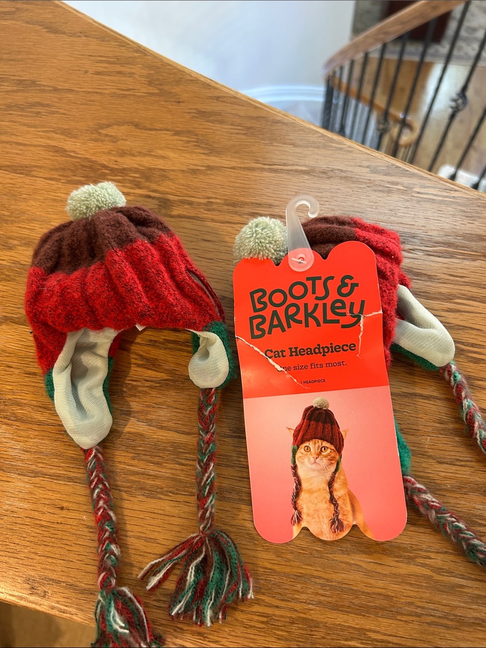 Boots & Barkley Red and Brown Cat Headpiece